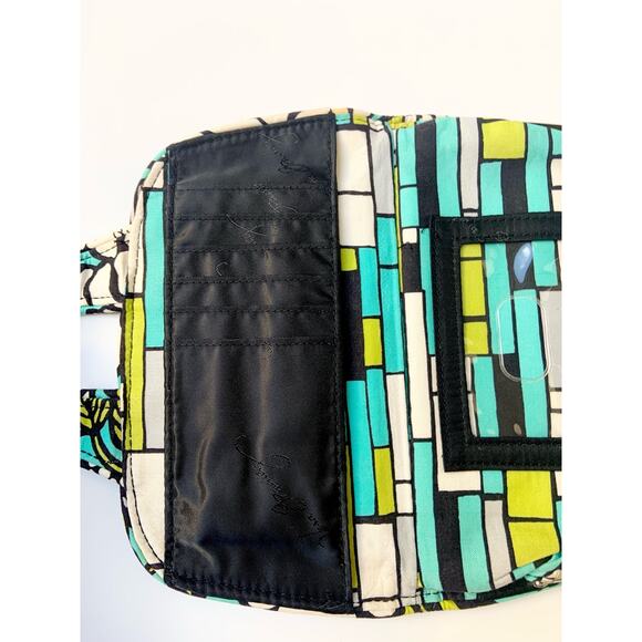 Vera Bradley Island Blooms Pattern Multi-Section Wallet Clutch with Kiss Lock - Picture 9 of 11
